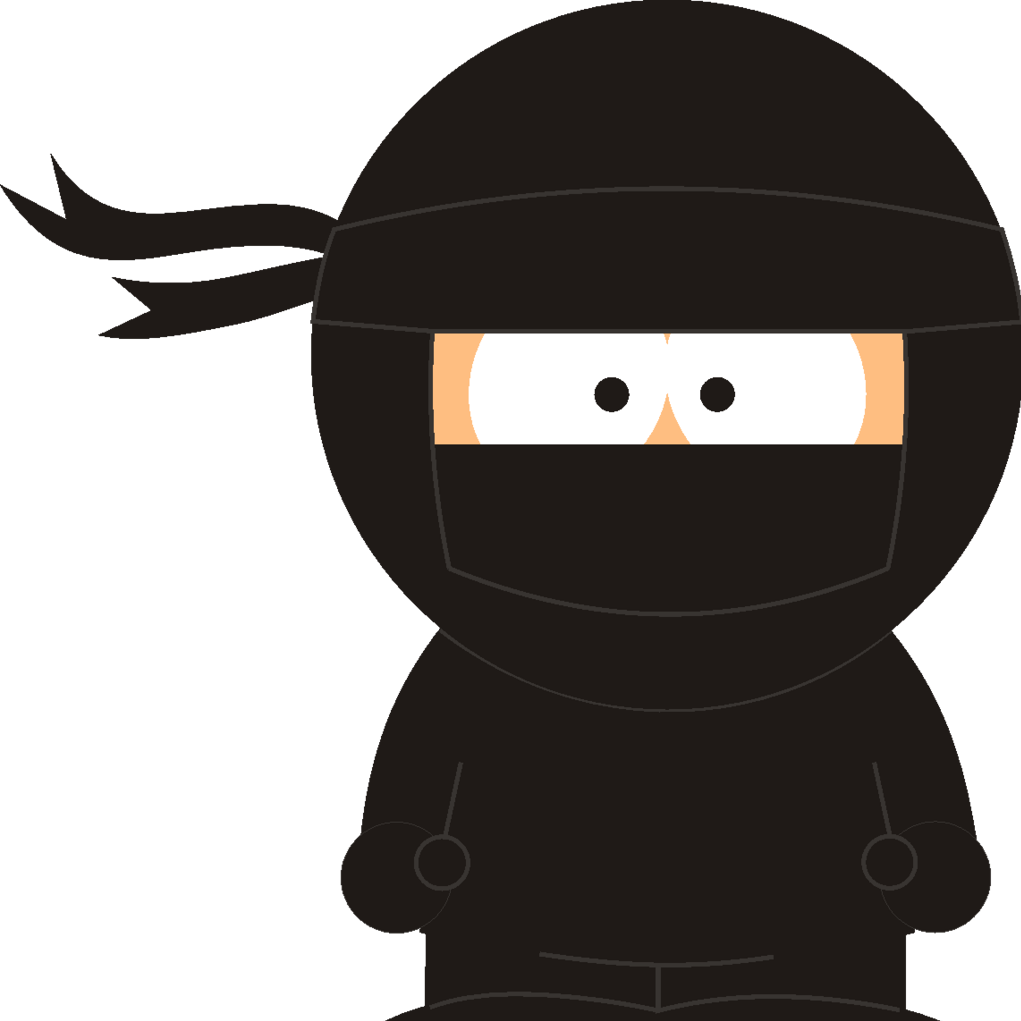 Ninja Png - 卡通 忍者 (1021x1021), Png Download