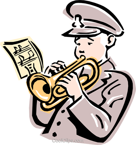 Salvation Army Trumpet Player Royalty Free Vector Clip - Salvation Army Clipart (450x480), Png Download