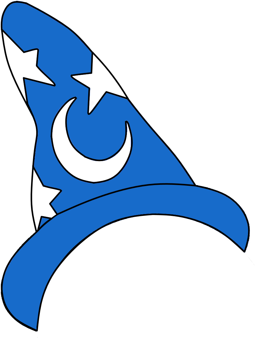 Sorcerer Mickey Hat Clipart - Disney Sorcerer Hat Clipart (891x1153), Png Download