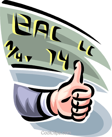 Thumbs Up Market Projections Royalty Free Vector Clip - Illustration (394x480), Png Download