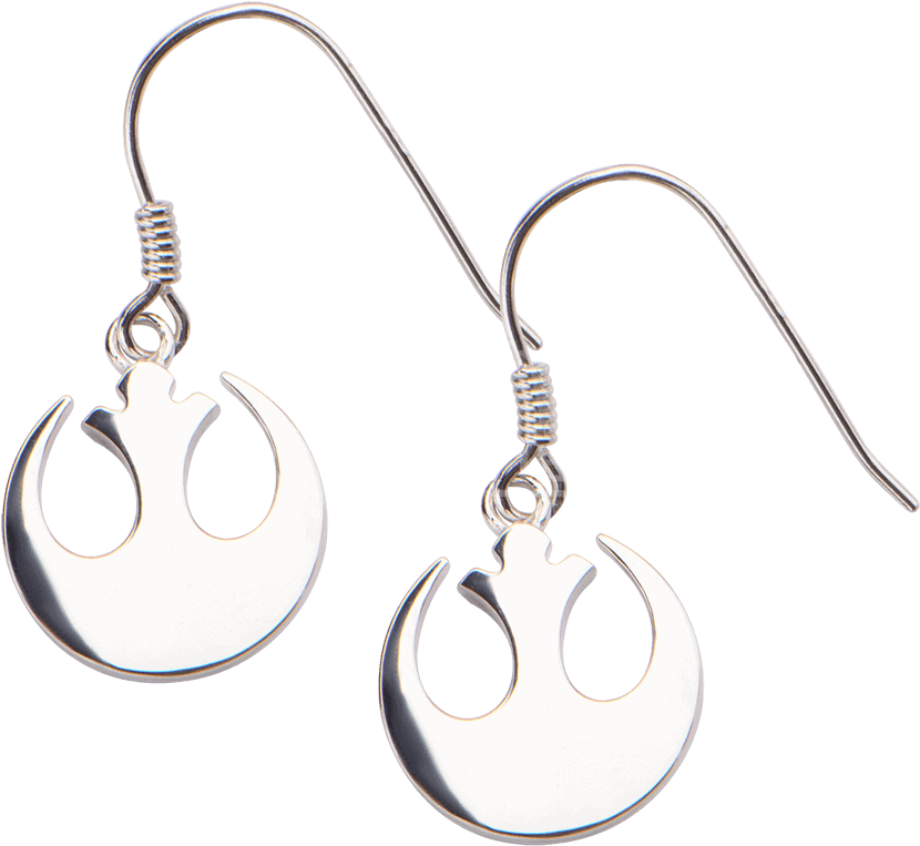 Star Wars Rebel Alliance Sterling Silver Dangle Earrings - "medieval Collectible" Star Wars Rebel Alliance Sterling (850x850), Png Download