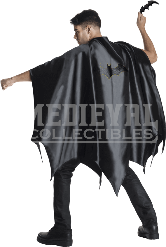 Adult Batman Deluxe Cape - Rubie's Mens Deluxe Batman Halloween Cape, Size: Adult, (850x850), Png Download