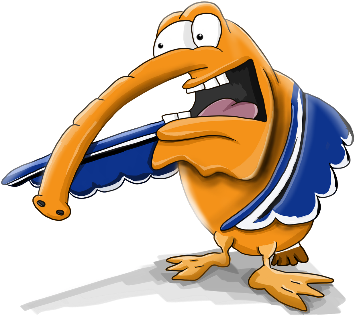 Mouth,blue Wings,free Pictures (1280x1166), Png Download