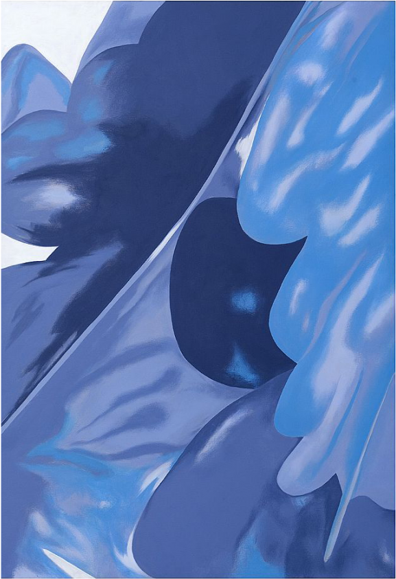 Blue Wings Series Acrylic On Canvas - Blue (1000x845), Png Download