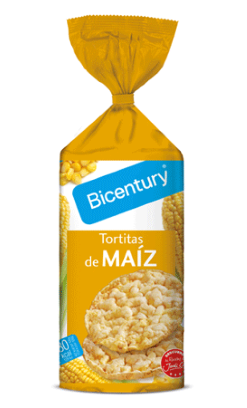 Tortitas De Maíz Integral Bicentury - Bicentury Corn Pancakes 130 Gr (800x800), Png Download