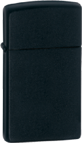 Encendedor Zippo Slim Negro Mate - Zippo (500x500), Png Download