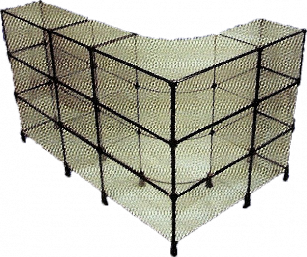 Balcoes De Vidro 3 - Balcão De Vidro E Prateleiras (625x522), Png Download