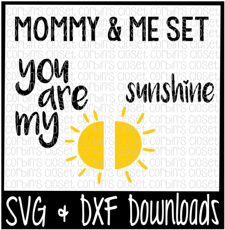 Mommy And Me Svg * You Are My Sunshine Cut File By - My Brother Is A Marine (720x480), Png Download