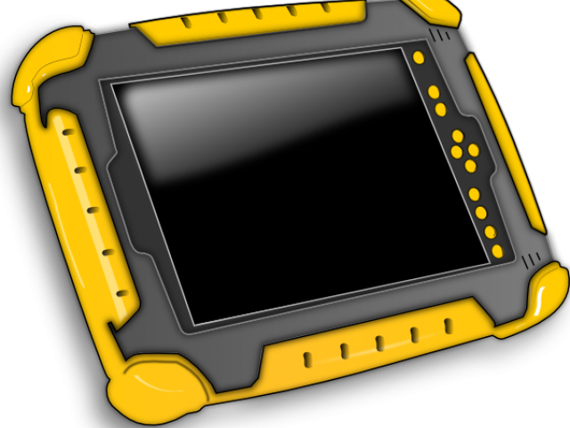 Tablet Pc Clipart Png - Free Clip Art Tablet (600x471), Png Download