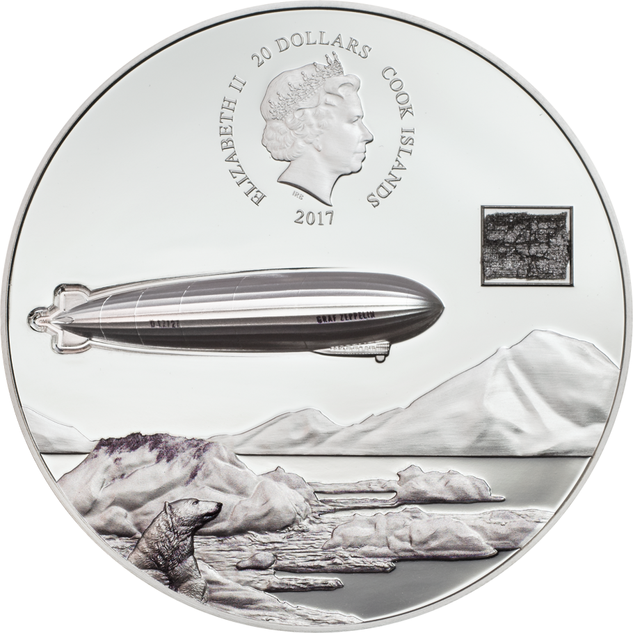 100th Anniversary Of Graf Zeppelin Ag - Coin (910x910), Png Download