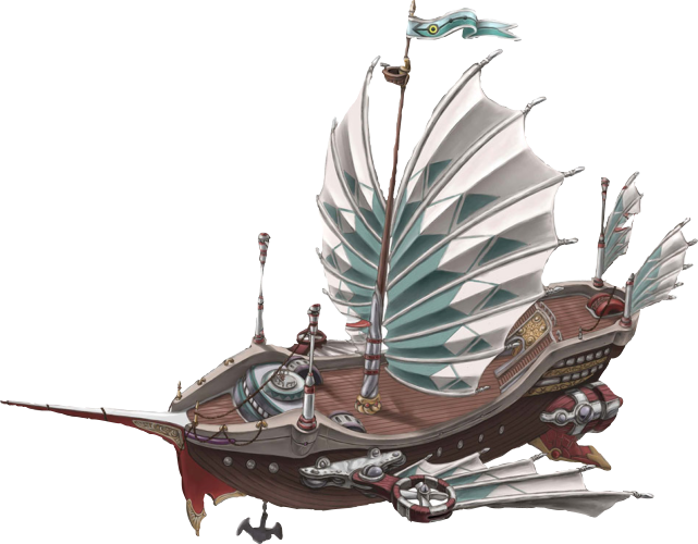 Rose-airship - Steampunk Boat (641x500), Png Download