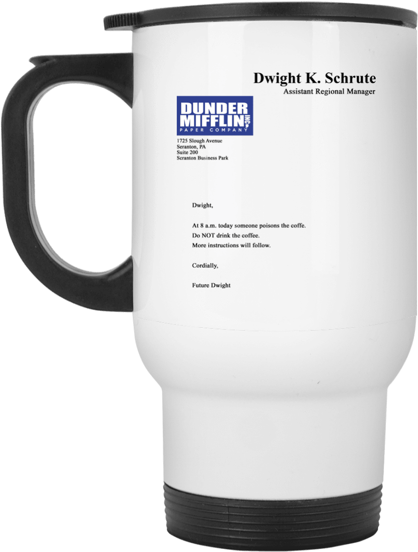 Dunder Mifflin Paper Company Mug - Mug (1155x1155), Png Download