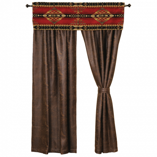 Gallop Western Drapes - Wooded River Gallop 54" Curtain Valance (540x540), Png Download