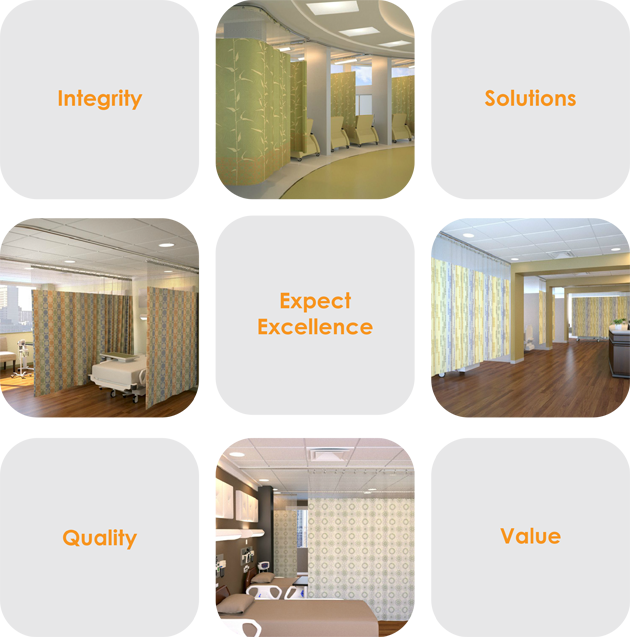 Cubicle Curtains - Cube Care (630x637), Png Download