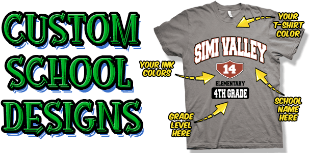Pick A Template Design, Fill Out The Request Form, - Cool T Shirt Design For School (620x300), Png Download
