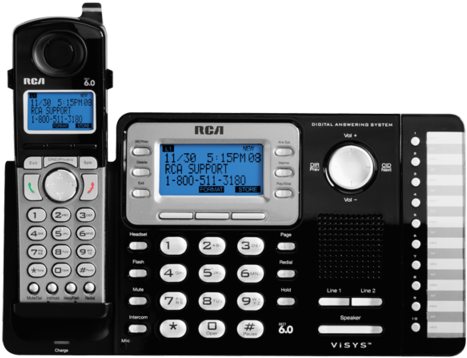 Have You Ever Wanted More From Your Office Phone System - Rca Visys Rca 25212 Dect_6 0 1 Handset 2 Line Landline (480x375), Png Download