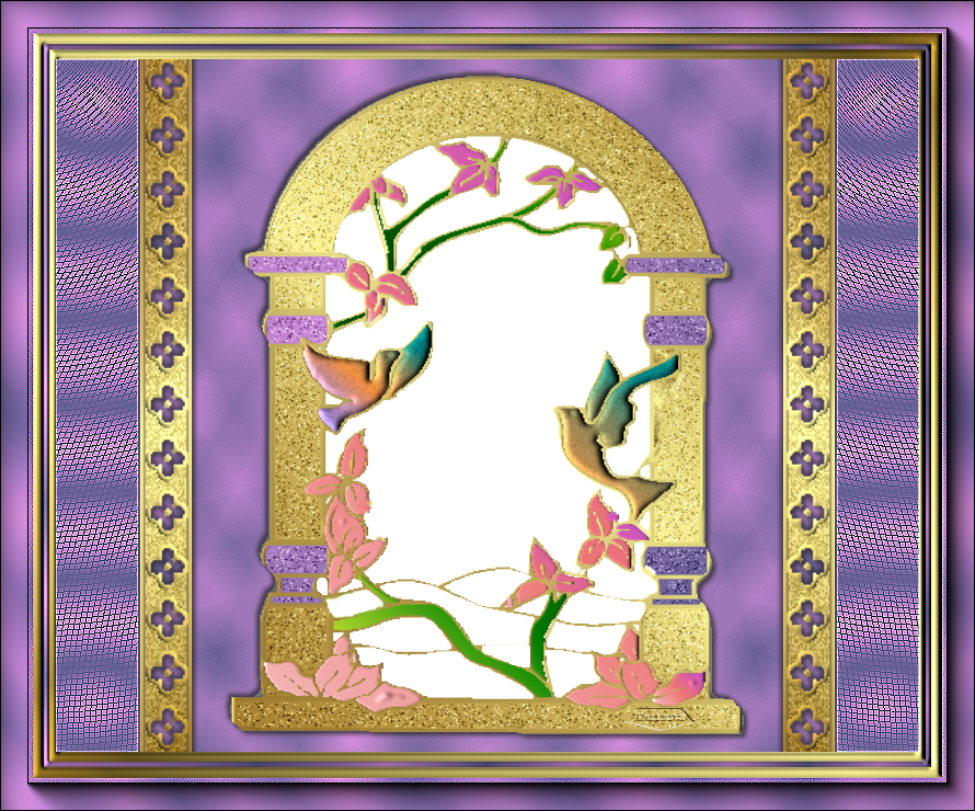 Os Dejo La Base Que He Pintado Y Un Marco Realizado - Motif (890x740), Png Download