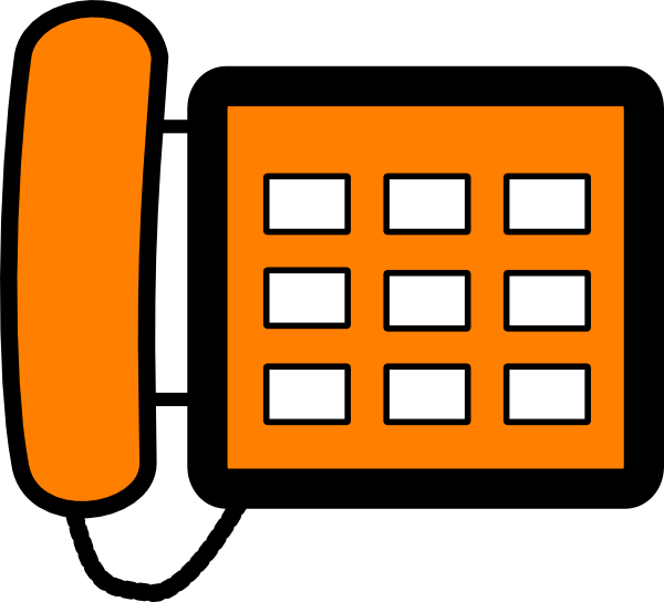 Office Phone Clip Art - Clip Art Office Free (600x544), Png Download