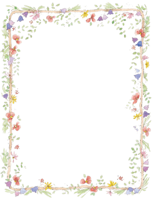 Flower Border Free (400x400), Png Download