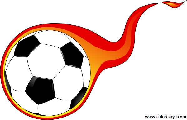 Colorear Deportes - Soccer Ball Clipart (600x387), Png Download