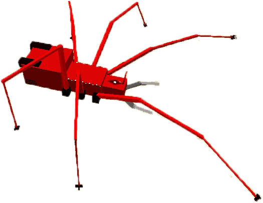 Red Ant Robot - Minecraft Red Ant Robot (557x446), Png Download
