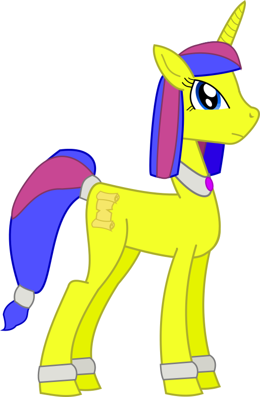 Nightfallgloam, Blue, Collar, Female, Gift Art, Mare, - Art (536x819), Png Download