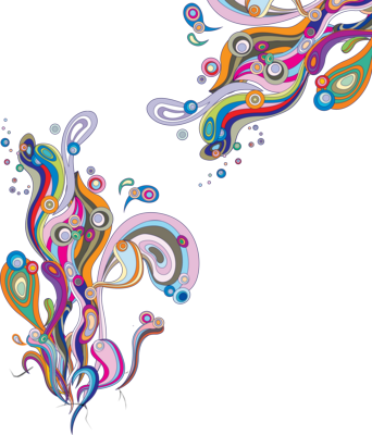 Free Farbe Wirbelt Hoch Rez-psd Vector Graphic - Color Swirl Border Png (342x400), Png Download