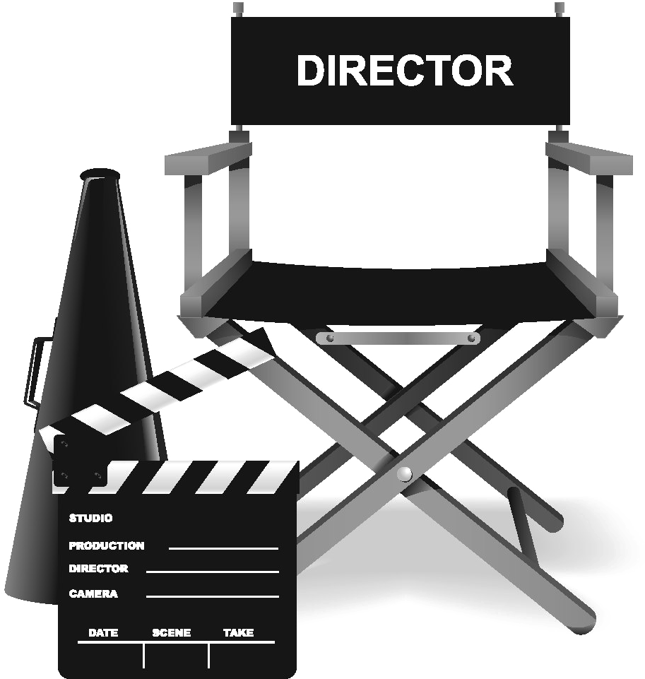 Director's Chair Png Clipart - Film Director Chair Png (957x998), Png Download