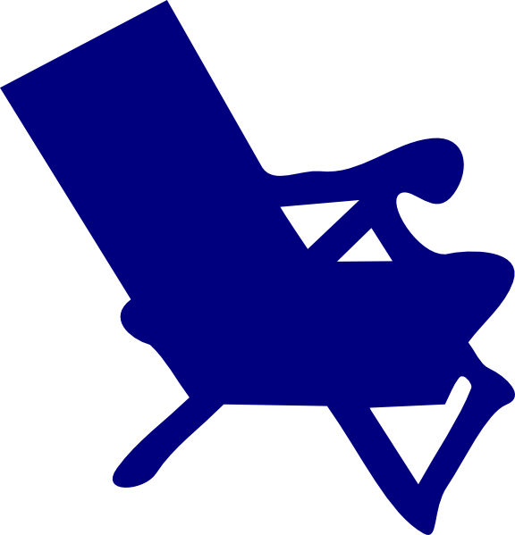 Blue Chair Svg Clip Arts 576 X 599 Px (576x599), Png Download