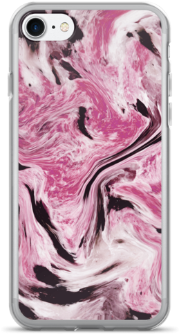 Marble Rock Colorful Swirl Pink Hue Iphone 7/8 Case - Skin Decal Wrap For Yeti 20 Oz Rambler Tumbler Sauced (600x600), Png Download