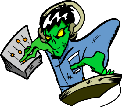 Dj Zombie Psd - Dj Zombie (400x350), Png Download