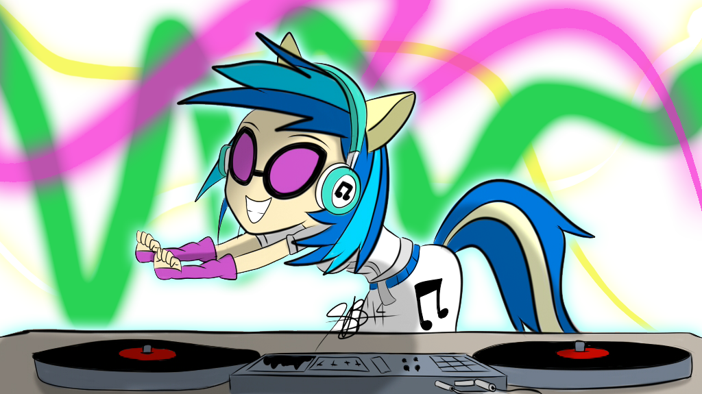 Xxxsketchbookxxx, Dj Pon-3, Equestria Girls, Rainbow - My Little Pony: Equestria Girls - Rainbow Rocks (1024x575), Png Download