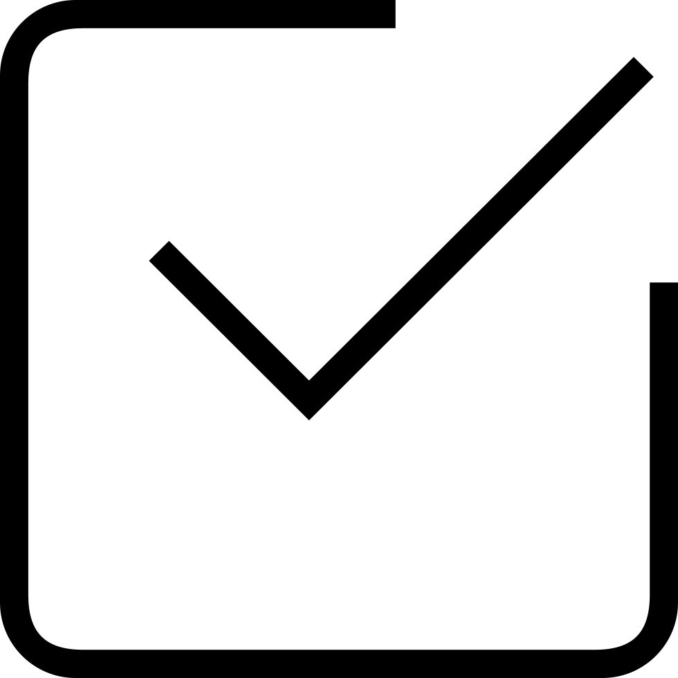 Check Mark Comments - Sign Up Icon Free (980x980), Png Download