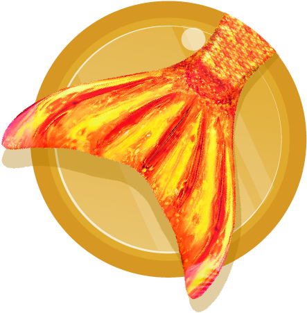 Destiny's Tropical Sunrise Mermaid Tail - Destiny's Tropical Sunrise Mermaid Tail Skin (464x464), Png Download