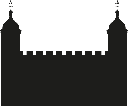 Tower Of London - Tower Of London Silhouette (414x342), Png Download