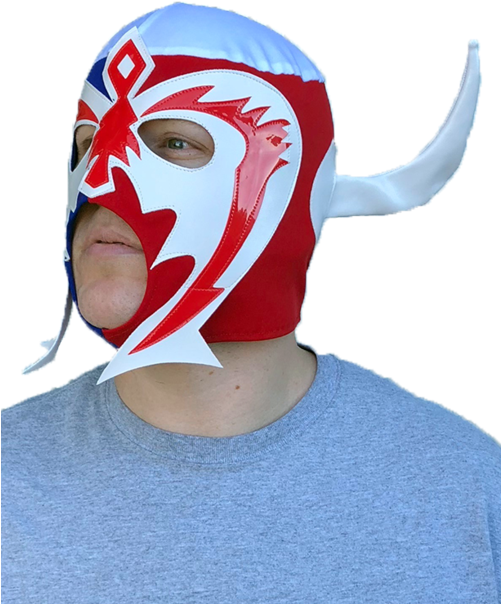 Psicosis Lucha Libre Mask - Mask (500x748), Png Download