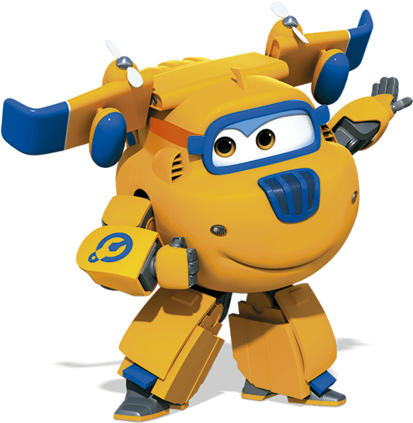 Super Wings Donnie 05 - Super Wings Donnie Png (638x644), Png Download