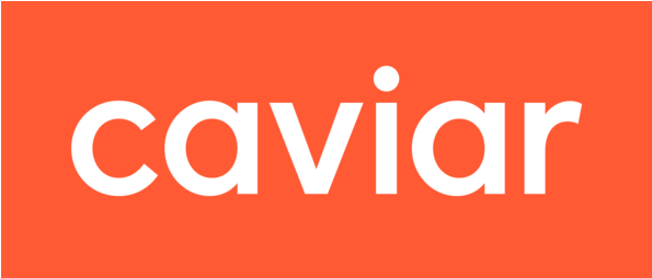 Caviar Food Delivery Logo (594x354), Png Download