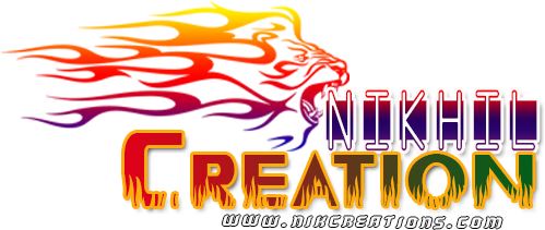 04 Name Png Logo Nik Creation - Nikhil Creations (800x300), Png Download