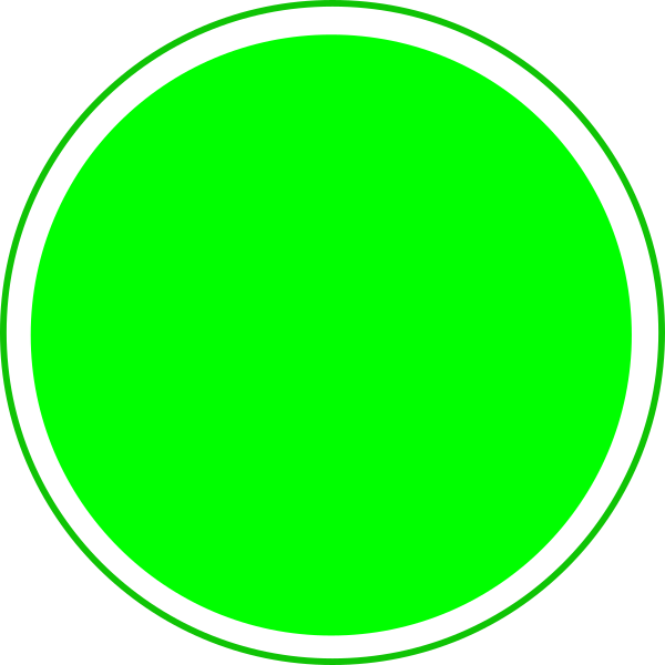 Blank Green Circle Sign (600x600), Png Download
