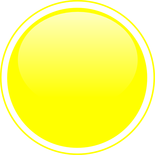 Glossy Yellow Circle Button Svg Clip Arts 600 X 600 (600x600), Png Download