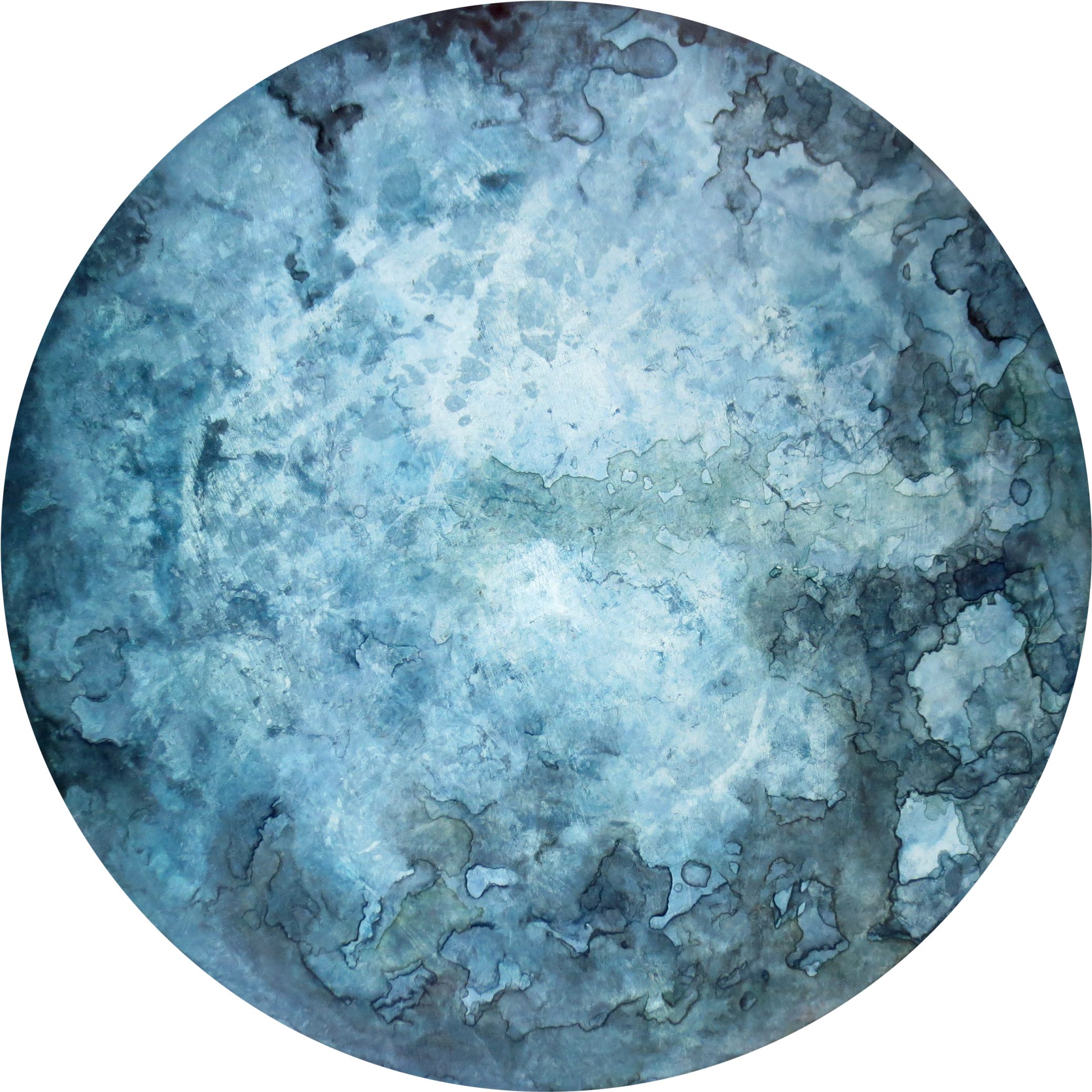 Blue Moon - Circle (2141x2160), Png Download