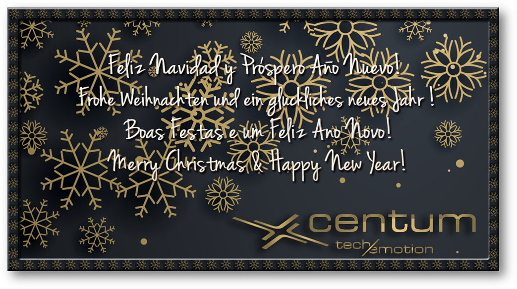 Desde @centumsolutions Os Deseamos Feliz Navidad Y - Eleganter Feiertag Wünscht Ereignis-flyer 25 Flyer. (1043x583), Png Download