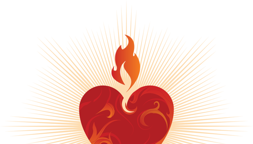 Sacred Heart Png Free Download - Download (519x296), Png Download