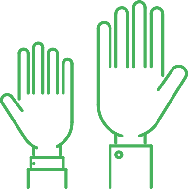 Come Together And Pick A Passion - Levantar La Mano Icono (388x389), Png Download