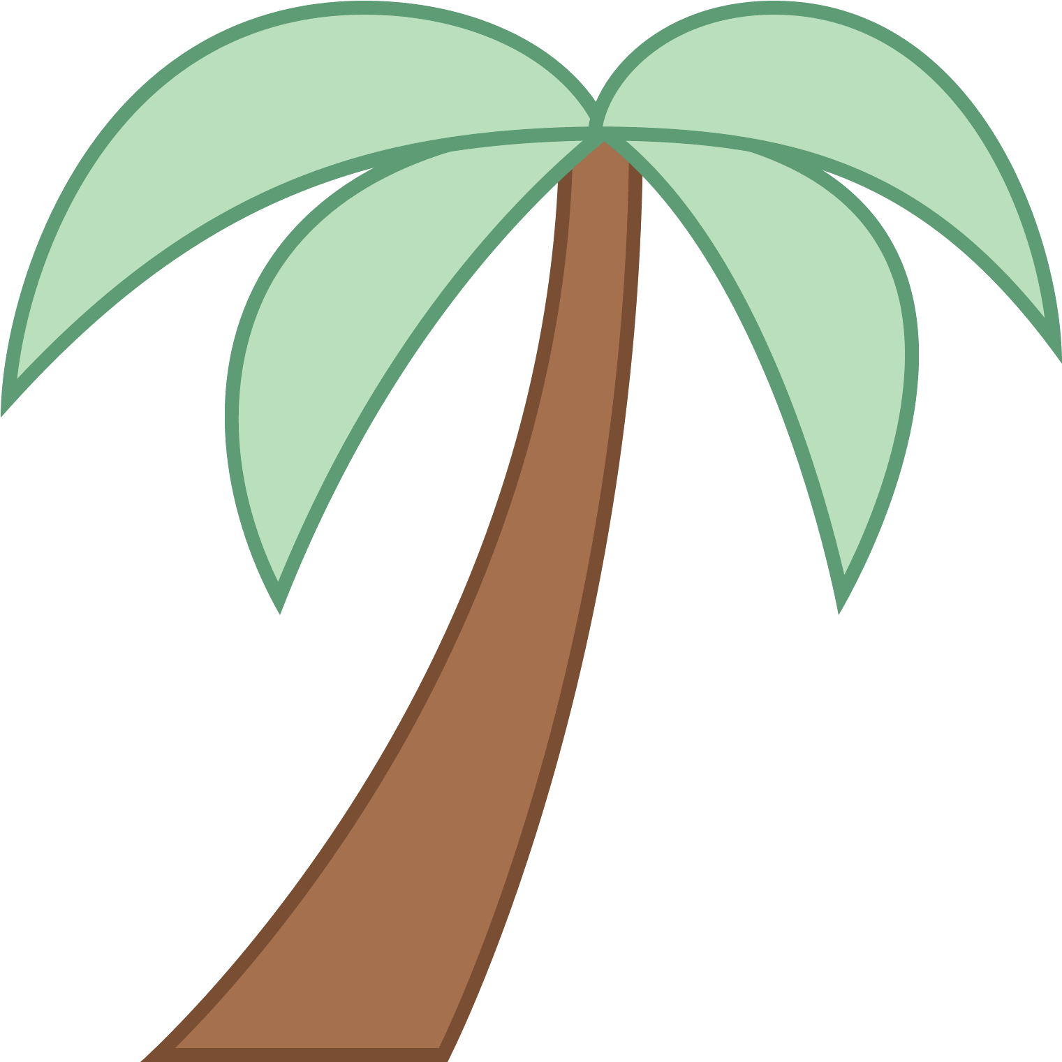 Palm Tree Icon - Icons8 (1600x1600), Png Download