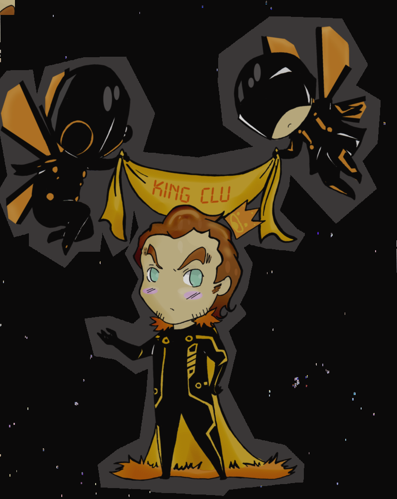 Tribute To King Clu By Happy Tron Legacy Clipart - Illustration (797x1003), Png Download