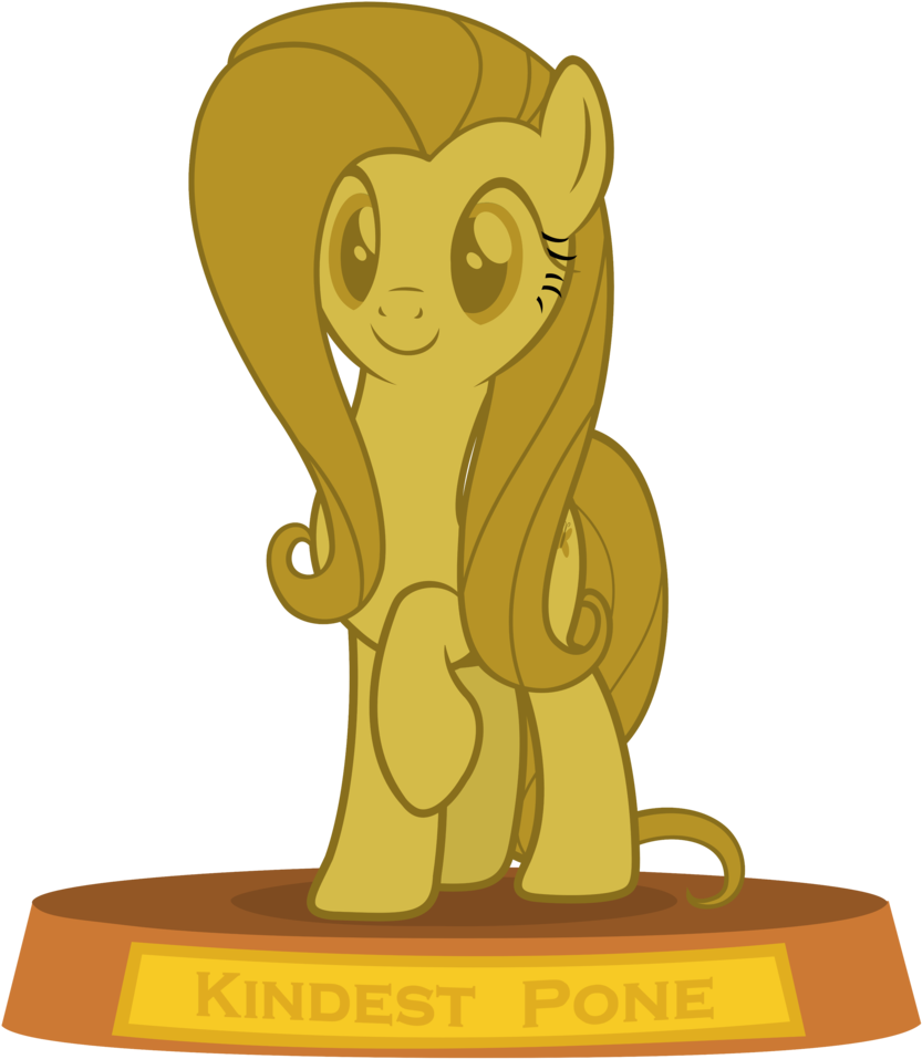 Slb94, Award, Fluttershy, Pone, Safe, Simple Background, - Cartoon (874x1024), Png Download