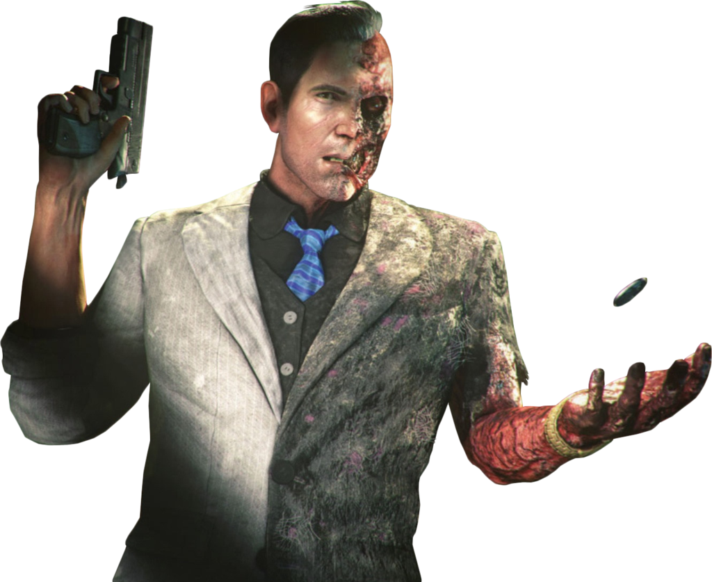 Two Face In Ak - Batman Arkham Two Face Render (1024x837), Png Download