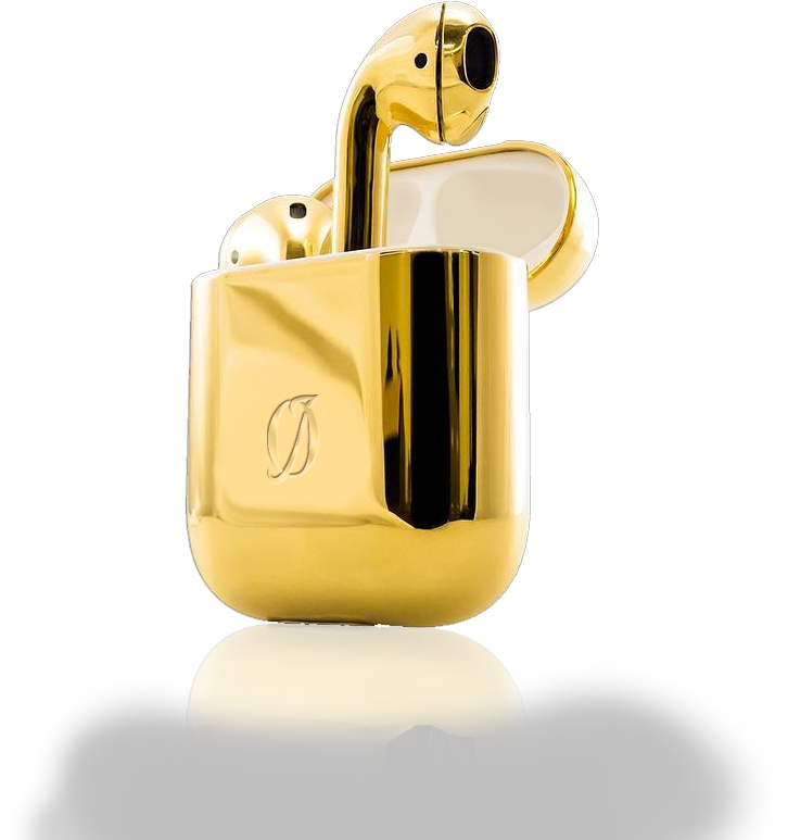 24k Gold Airpods - Airpods (1063x886), Png Download
